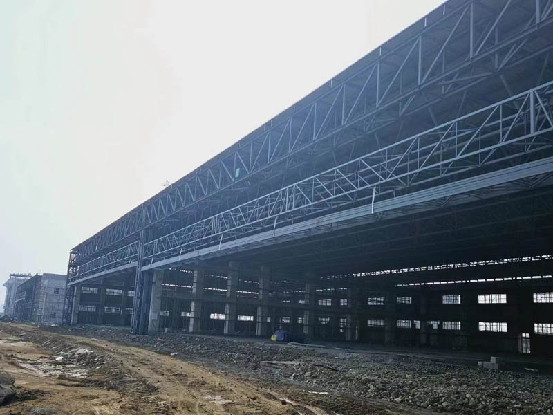 三联钢结构安徽明光飞机场一号机库和二号机库完工展示